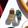 CASIO VINTAGE Mod. EDGY COLLECTION GUN METAL - EMERALD GREEN AQ-230EGG-3AEF